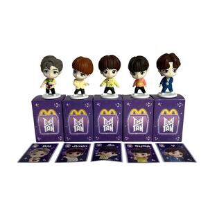 MCDONALDS BTS TinyTAN Happy Meal Toy Lot 5 RM Jin SUGA Jimin V Boxes Cards